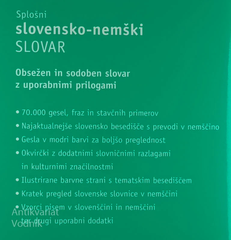 SPLOŠNI SLOVENSKO-NEMŠKI SLOVAR