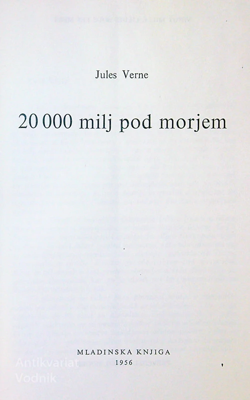 20.000 MILJ POD MORJEM, Jules Verne
