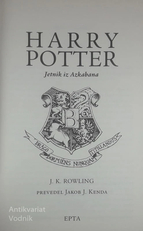 HARRY POTTER, JETNIK IZ AZKABANA, J.K. ROWLING