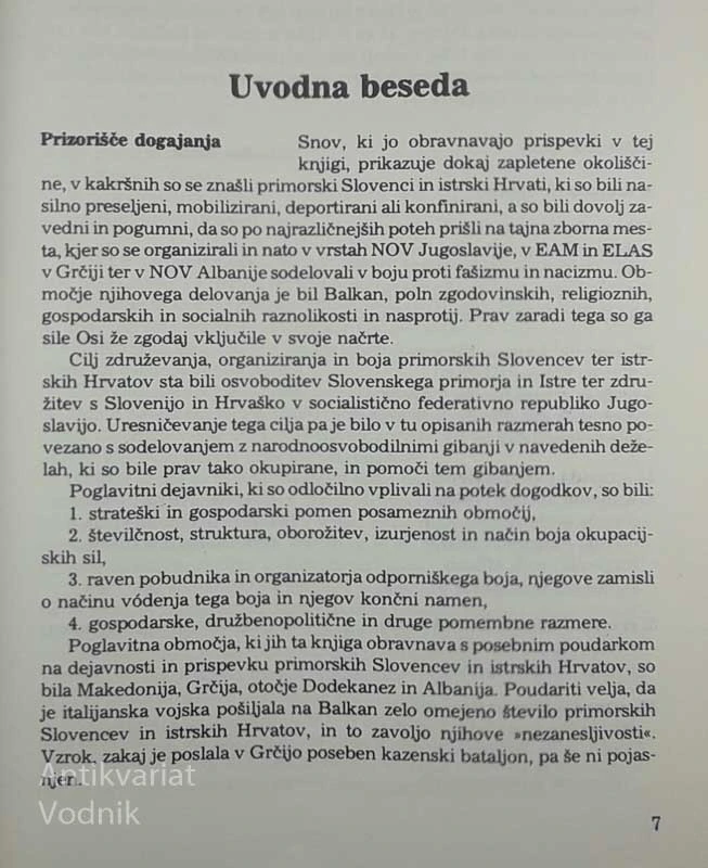 BOJ POD OLIMPOM; SLOVENCI V NOB MAKEDONIJE, GRČIJE IN ALBANIJE 1941-1945