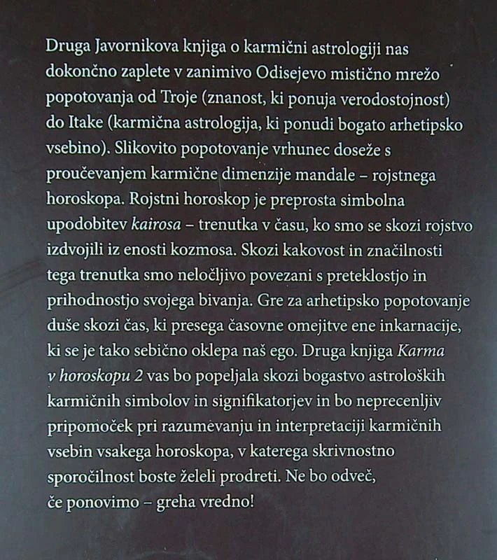 KARMA V HOROSKOPU 2. DEL, Dr. Samo Javornik