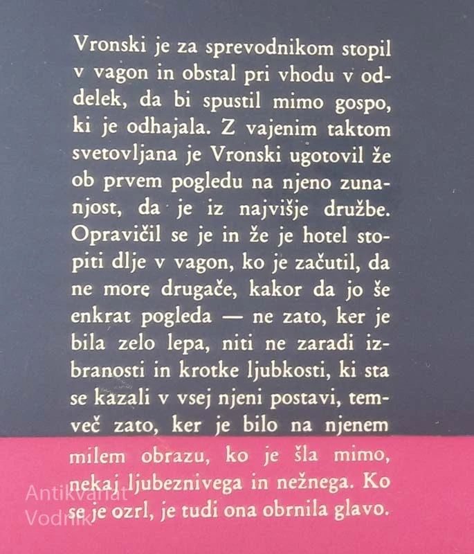 ANA KARENINA, I. in II. del, Tolstoj