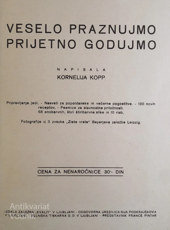 VESELO PRAZNUJMO, PRIJETNO GODUJMO, Kornelija Kopp