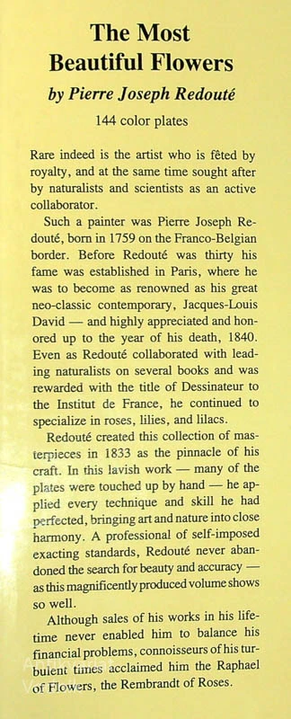 THE MOST BEAUTIFUL FLOWERS, Pierre Joseph Redoute