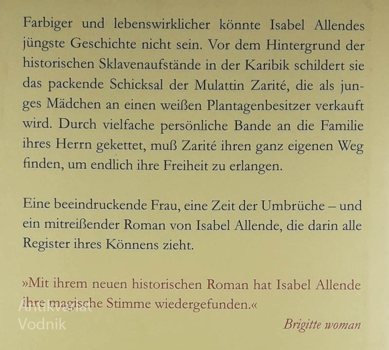 DIE INSEL UNTER DEM MEER, Isabel Allende