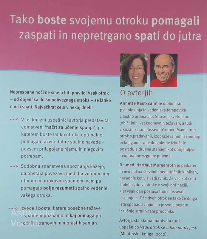 VSAK OTROK SE LAHKO NAUČI SPATI, Annette Kast-Zahn in Hartmut Morgenroth