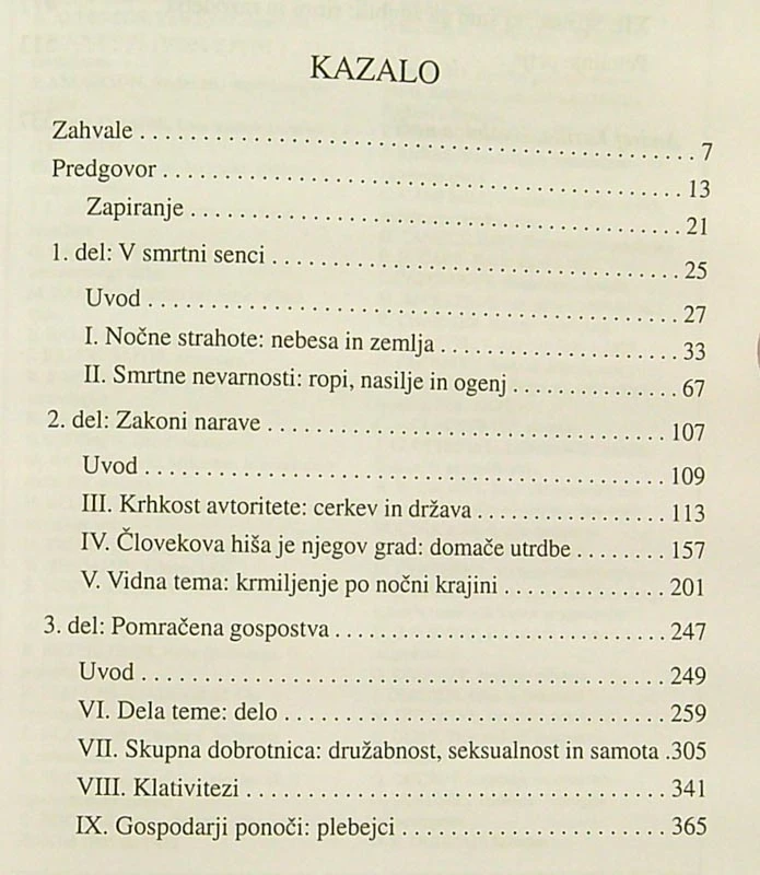 OB ZATONU DNEVA; NOČ V MINULIH ČASIH, A. Roger Ekirch