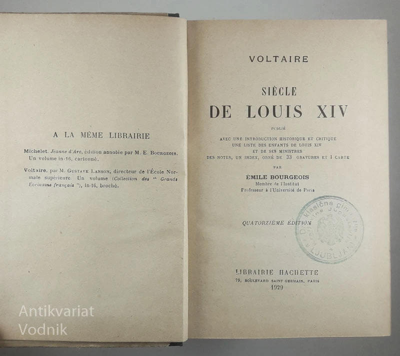SIÈCLE DE LOUIS XIV, Voltaire