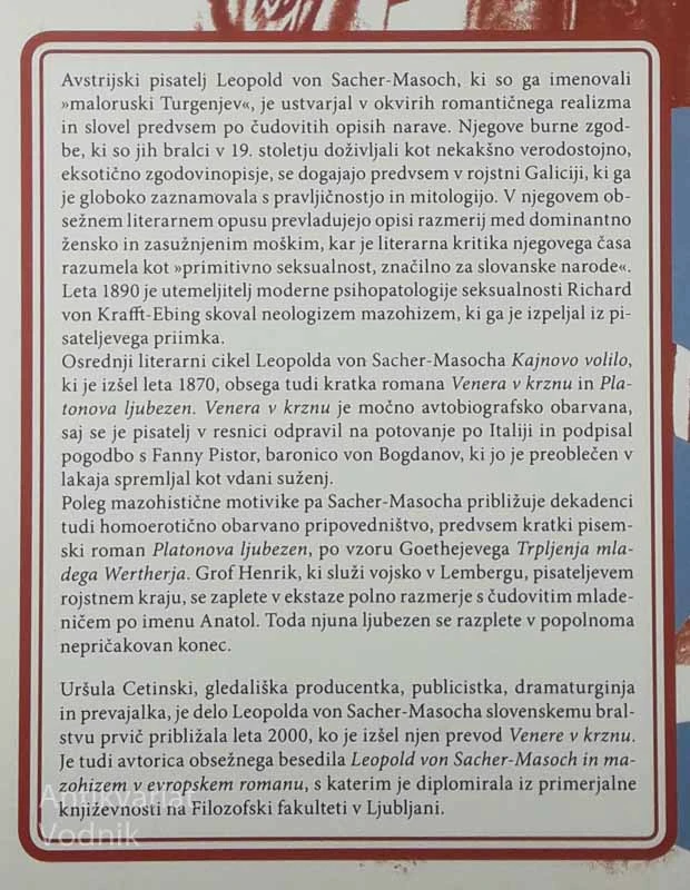 PLATONOVA LJUBEZEN, Leopold von Sacher-Masoch