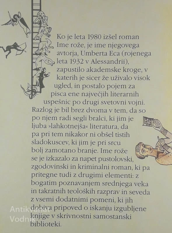 IME ROŽE, Umberto Eco