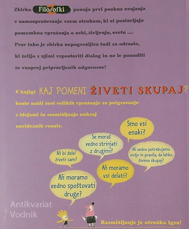 KAJ POMENI ŽIVETI SKUPAJ?, Oscar Brenifer