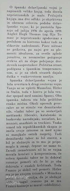 ŠPANIJA PROTI ŠPANIJI, Hugh Thomas