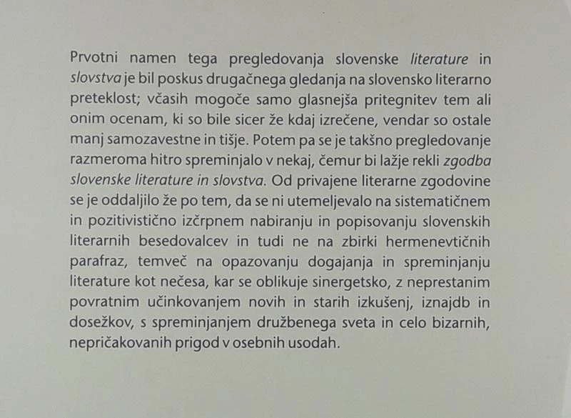 TISOČ LET SLOVENSKE LITERATURE, Matjaž Kmecl