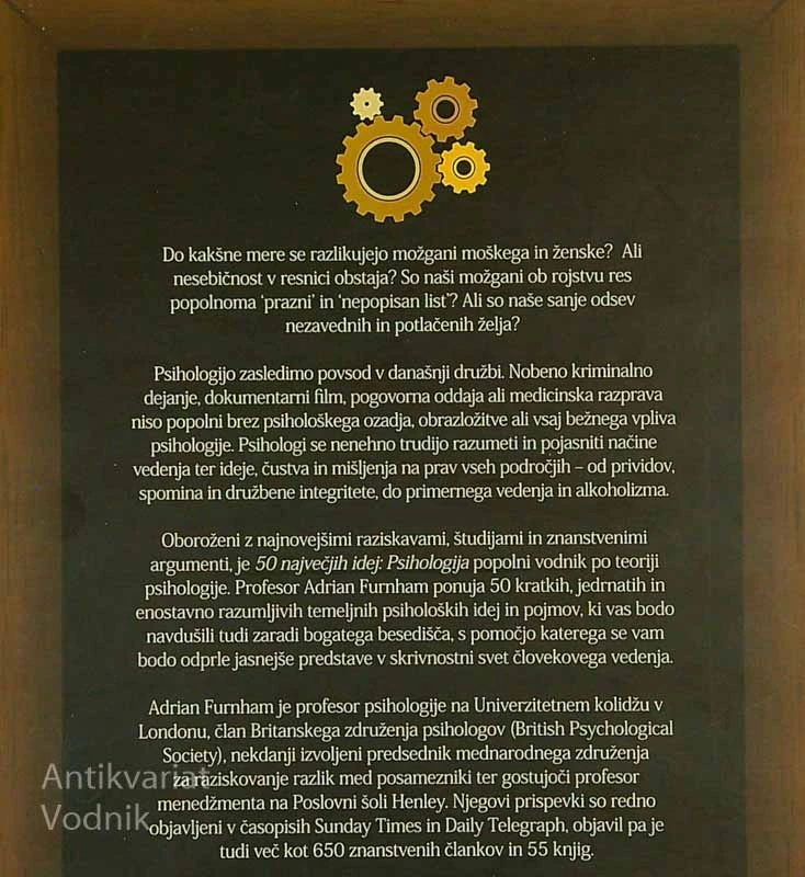 PSIHOLOGIJA; NAJPOMEMBNEJŠA DOGNANJA ČLOVEŠTVA, Adrian Furnham