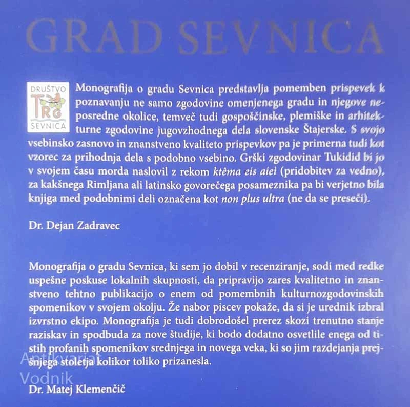 GRAD SEVNICA, več avtorjev
