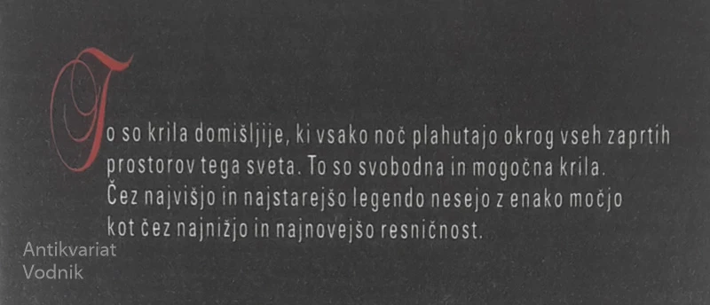 ZVENENJE V GLAVI, Drago Jančar