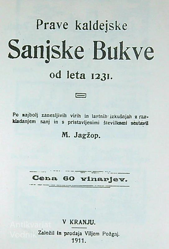 PRAVE KALDEJSKE SANJSKE BUKVE OD LETA 1231