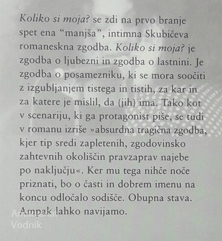 KOLIKO SI MOJA?, Andrej E. Skubic
