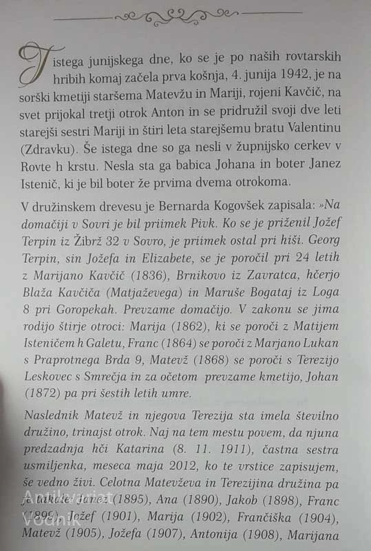 ŽIVLJENJE V SRCU MED GORJANCI IN KRKO, Anton Trpin