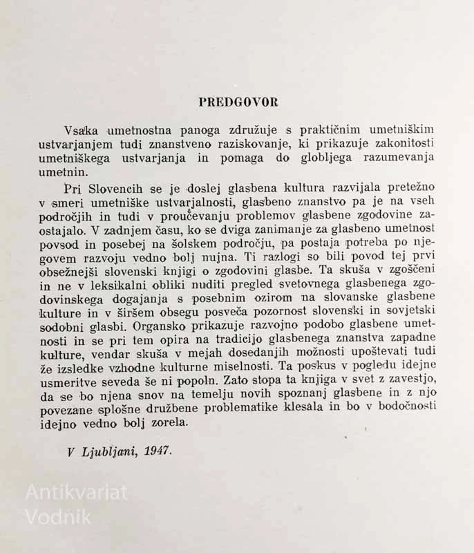 ZGODOVINA GLASBE, Ukmar, Cvetko, Hrovatin