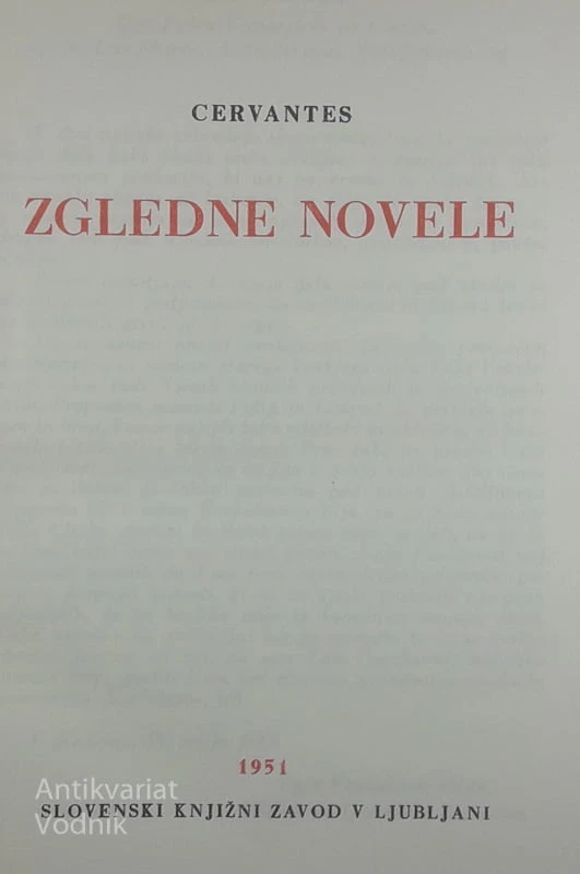 ZGLEDNE NOVELE, Cervantes