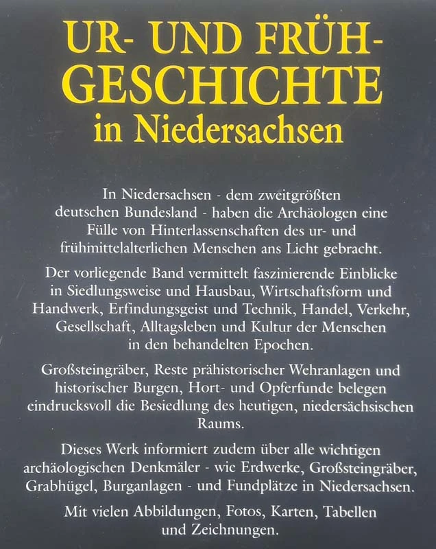 UR- UND FRUEH-GESCHICHTE IN NIEDERSACHSEN