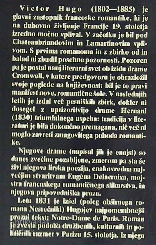 NOTREDAMSKI ZVONAR, Victor Hugo