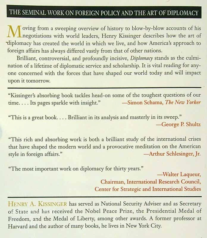 DIPLOMACY, Henry Kissinger