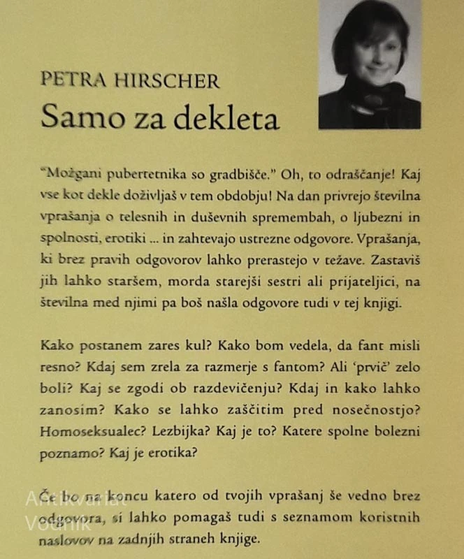 SAMO ZA DEKLETA, Petra Hirscher