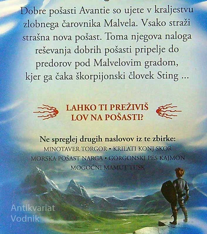 LOV NA POŠASTI; ŠKORPIJONSKI ČLOVEK STING, Adam Blade