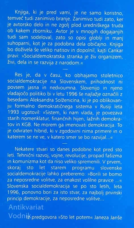 100 LET SOCIAL-DEMOKRACIJE, Milan Zver