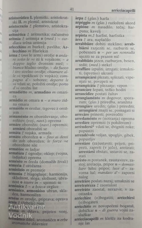 ITALIJANSKO SLOVENSKI IN SLOVENSKO ITALIJANSKO SLOVAR, B. Ambrozius & S. Berce