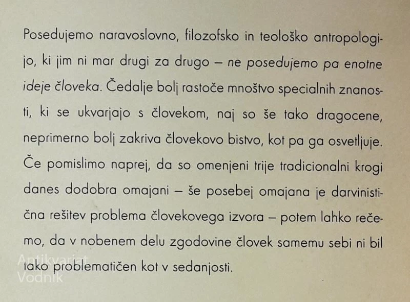 POLOŽAJ ČLOVEKA V KOZMOSU, Max Scheler