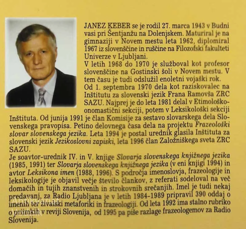 ŽIVALI V PRISPODOBAH 1, Janez Keber