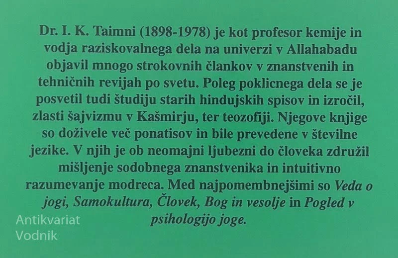 SAMOKULTURA V LUČI OKULTIZMA, I. K. Taimni