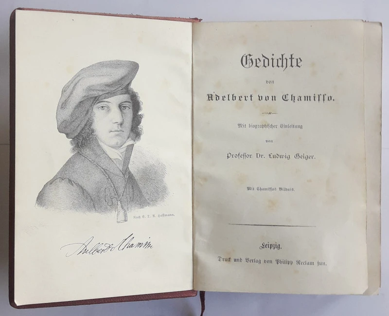 Adelbert von Chamisso, GEDICHTE (z biografskim opisom)