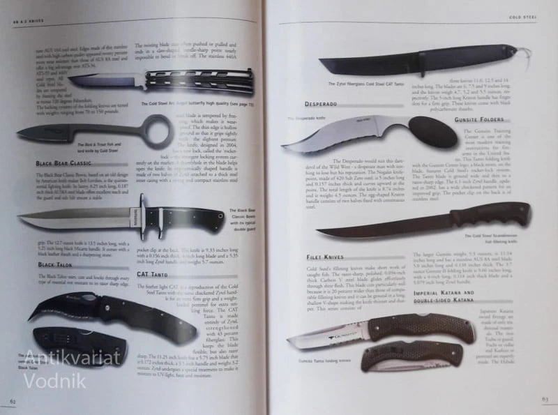 THE COMPLETE ENCYCLOPEDIA OF KNIVES (Enciklopedija nožev), A. E. Hartink