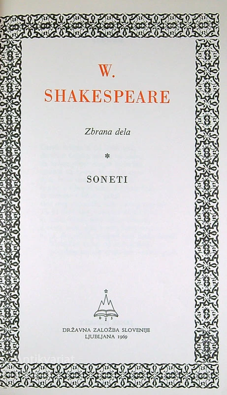 SONETI, William Shakespeare