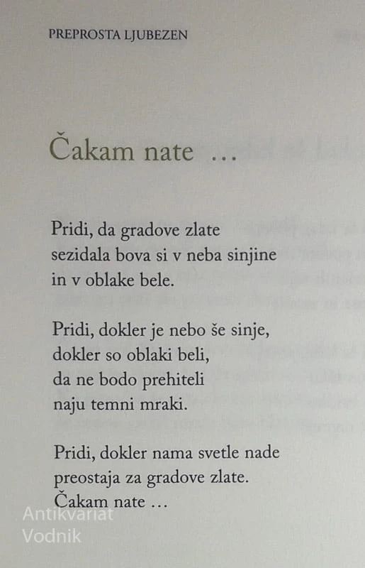 PREPROSTA LJUBEZEN, Fran Milčinski Ježek