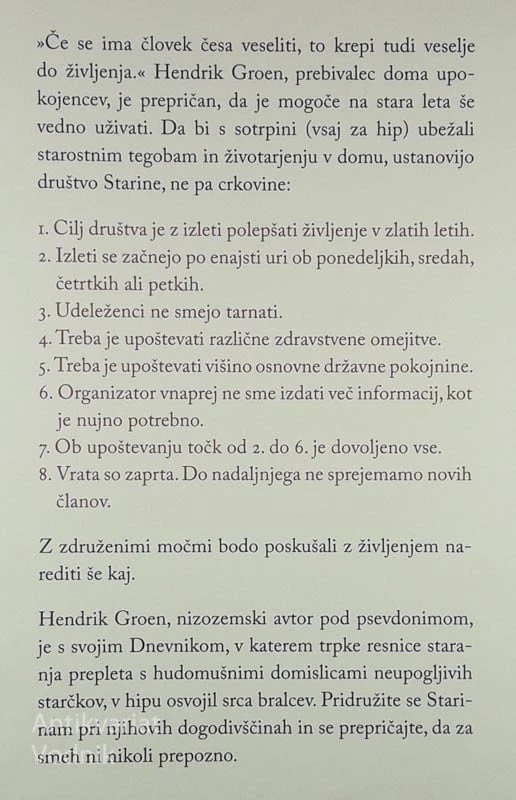 SKRIVNI DNEVNIK HENDRIKA GROENA, STAREGA 83 LET IN 1/4, Hendrik Groen