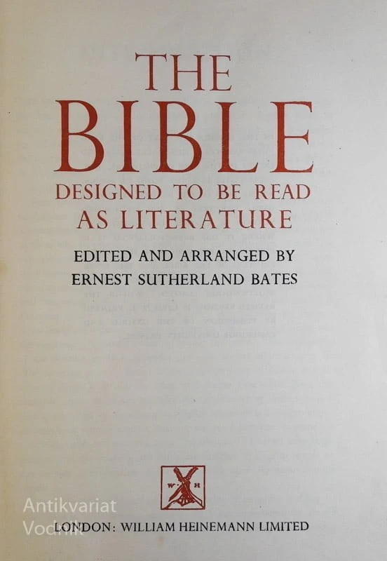 THE BIBLE Designed to be Read as Literature