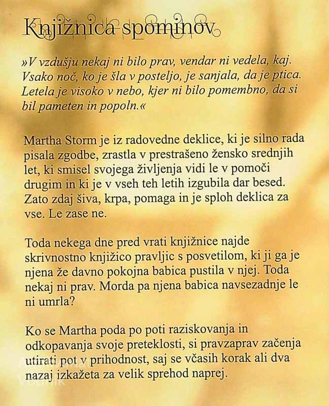 KNJIŽNICA SPOMINOV, Phaedra Patrick