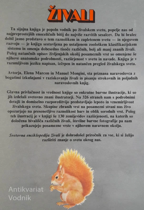SVETOVNA ENCIKLOPEDIJA ŽIVALI, E. Marcon in M. Mongini