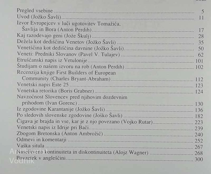V NOVA SLOVENSKA OBZORJA Z VENETI V EVROPI 2000, uredil in izdal Ivan Tomažič