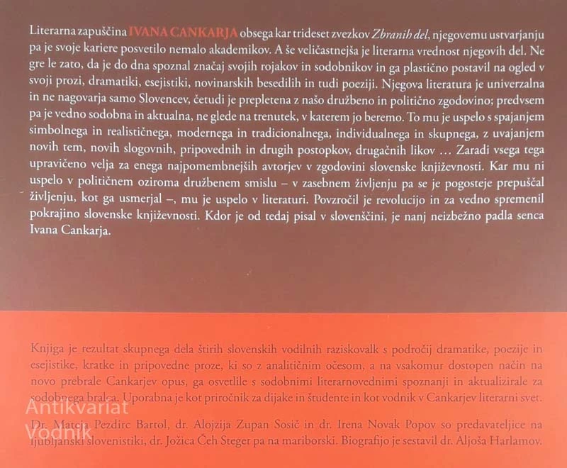 IVAN CANKAR: LITERARNI REVOLUCIONAR, več avtorjev