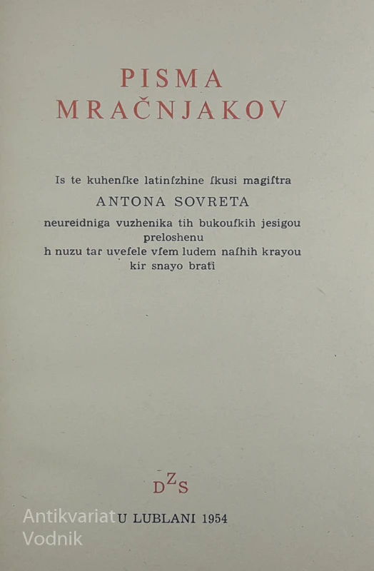 PISMA MRAČNJAKOV