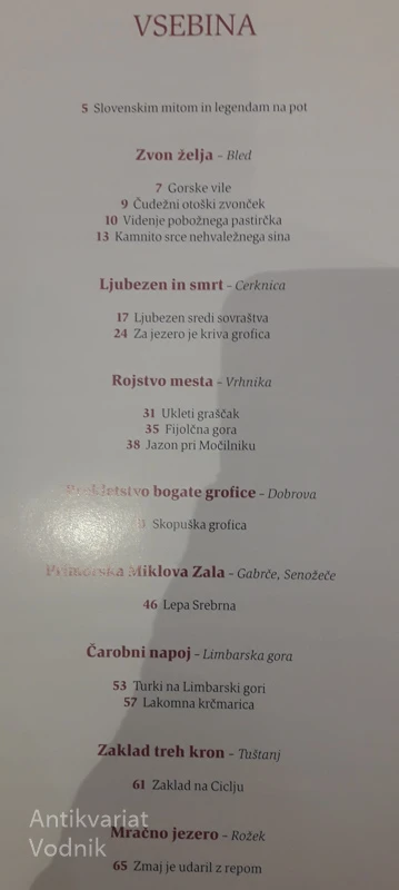 SLOVENSKI MITI IN LEGENDE, Polona Škrinjar