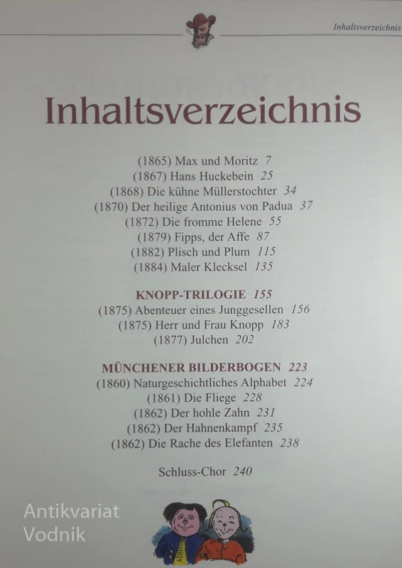 DIE SCHÖNSTEN GESCHICHTEN, Wilhelm Busch