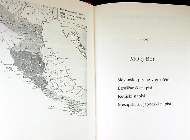 ETRUŠČANI IN VENETI; DRUGI VENETSKI ZBORNIK, Ivan Tomažič