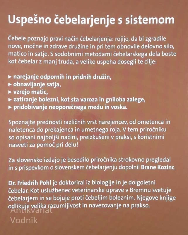 VSE O SODOBNEM ČEBELARJENJU, Friedrich Pohl